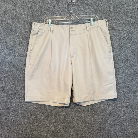 Nike Golf Shorts Mens 40 Beige Golf Shorts Performance Stretch Chino Shorts - Picture 1 of 10